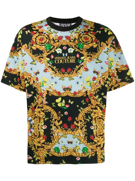 versace ladybug shirt|Versace Jeans Couture Ladybug Baroque Print T.